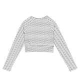 www.razelWorld.com Motif Long-Sleeve Crop Top