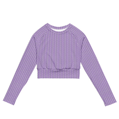 razel™ Face Motif Long-Sleeve Crop Top