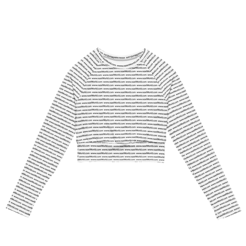 www.razelWorld.com Motif Long-Sleeve Crop Top