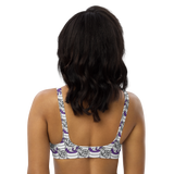 Purp Gang Double Cup Motif Padded Bikini Top