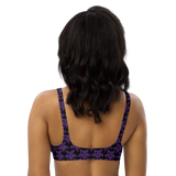 Purp Gang Rock Star Motif Padded Bikini Top