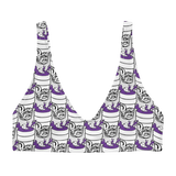 Purp Gang Double Cup Motif Padded Bikini Top