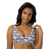 Purp Gang Double Cup Motif Padded Bikini Top