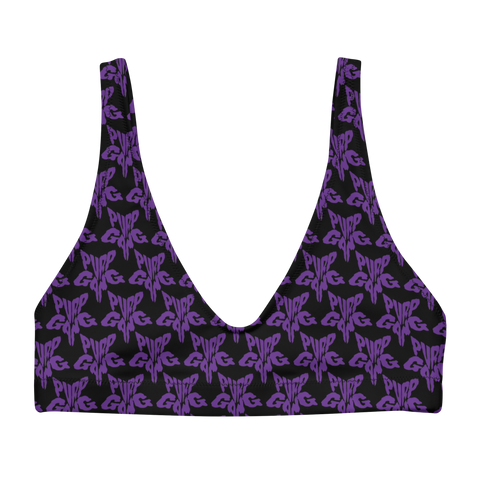 Purp Gang Rock Star Motif Padded Bikini Top