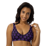 Purp Gang Rock Star Motif Padded Bikini Top