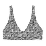 razel™ Face QR Code Motif Padded Bikini Top