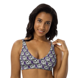 razel™ Gang Drip Face Motif Padded Bikini Top