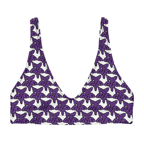 Purp Gang Rock Star Motif Padded Bikini Top