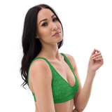 Marijuana Tree Star Motif Padded Bikini Top