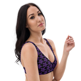 Purp Gang Rock Star Motif Padded Bikini Top