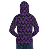 Purp Gang Rock Star Motif Hoodie