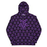 Purp Gang Rock Star Motif Hoodie