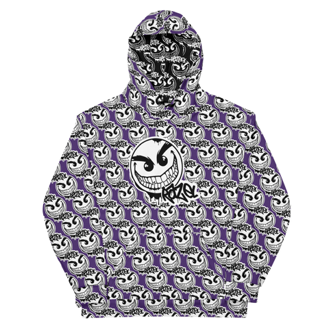 razel™ Gang Drip Face Motif Hoodie