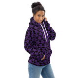 Purp Gang Rock Star Motif Hoodie