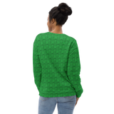 Marijuana Tree Star Motif Crewneck