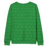 Marijuana Tree Star Motif Crewneck