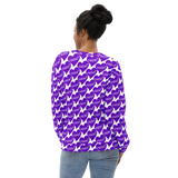 razel™ Purple Hearted Motif Crewneck