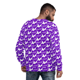 razel™ Purple Hearted Motif Crewneck