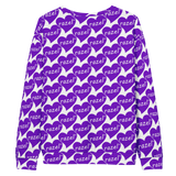 razel™ Purple Hearted Motif Crewneck