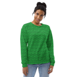 Marijuana Tree Star Motif Crewneck