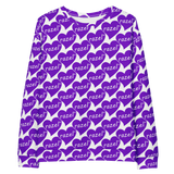 razel™ Purple Hearted Motif Crewneck