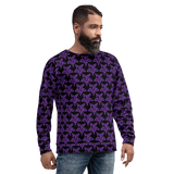 Purp Gang Rock Star Motif Crewneck