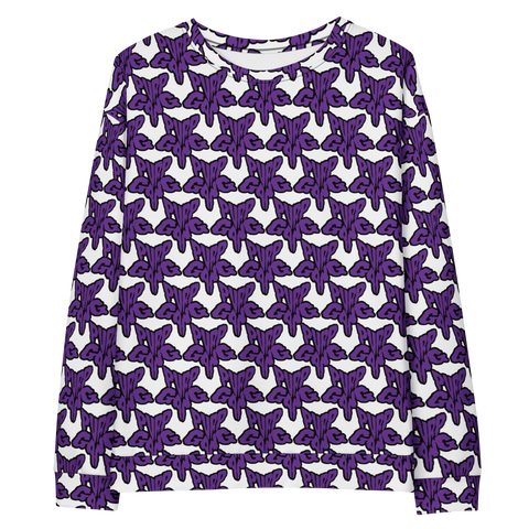 Purp Gang Rock Star Motif Crewneck