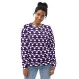 Purp Gang Rock Star Motif Crewneck