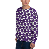 Purp Gang Rock Star Motif Crewneck