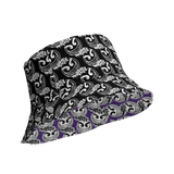 razel™ Gang Drip Face Motif Bucket Hat (Reversible)