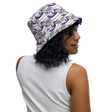 Purp Gang Double Cup / razel™ Purple Hearted Motif Bucket Hat (Reversible)