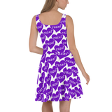 razel™ Purple Hearted Motif Sun Dress