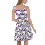 Purp Gang Double Cup Motif Sun Dress