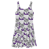 Purp Gang Double Cup Motif Sun Dress