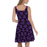 Purp Gang Rock Star Motif Sun Dress