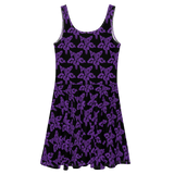 Purp Gang Rock Star Motif Sun Dress