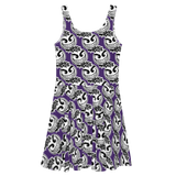 razel™ Gang Drip Face Motif Sun Dress