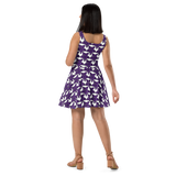 Purp Gang Rock Star Motif Sun Dress