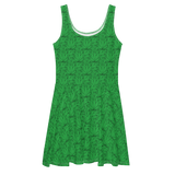 Marijuana Tree Star Motif Sun Dress