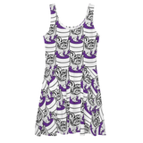 Purp Gang Double Cup Motif Sun Dress