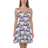 Purp Gang Double Cup Motif Sun Dress