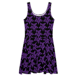 Purp Gang Rock Star Motif Sun Dress