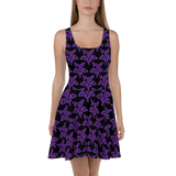 Purp Gang Rock Star Motif Sun Dress