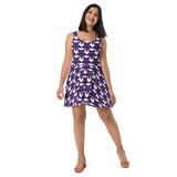 Purp Gang Rock Star Motif Sun Dress