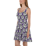 razel™ Gang Drip Face Motif Sun Dress