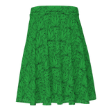 Marijuana Tree Star Motif Sun Skirt