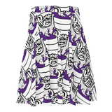 Purp Gang Double Cup Motif Sun Skirt