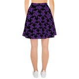 Purp Gang Rock Star Motif Sun Skirt