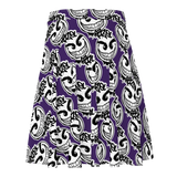 razel™ Gang Drip Face Motif Sun Skirt