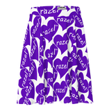 razel™ Purple Hearted Motif Sun Skirt